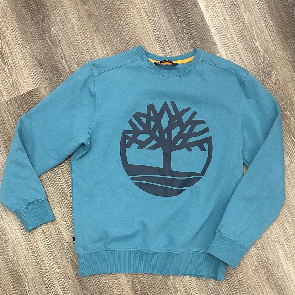 Timberland Men's Teal Crewneck Sweater